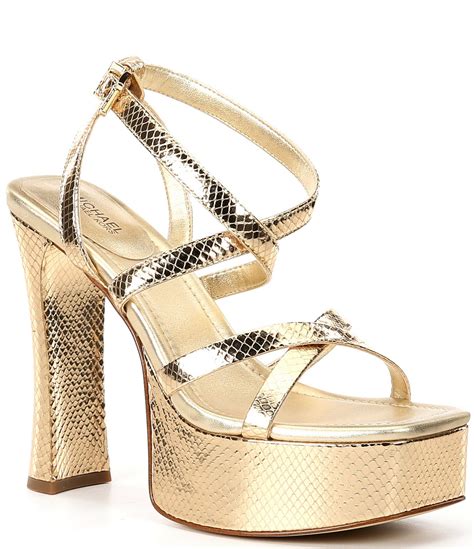 michael kors snake print sneakers|snake embossed leather sandals.